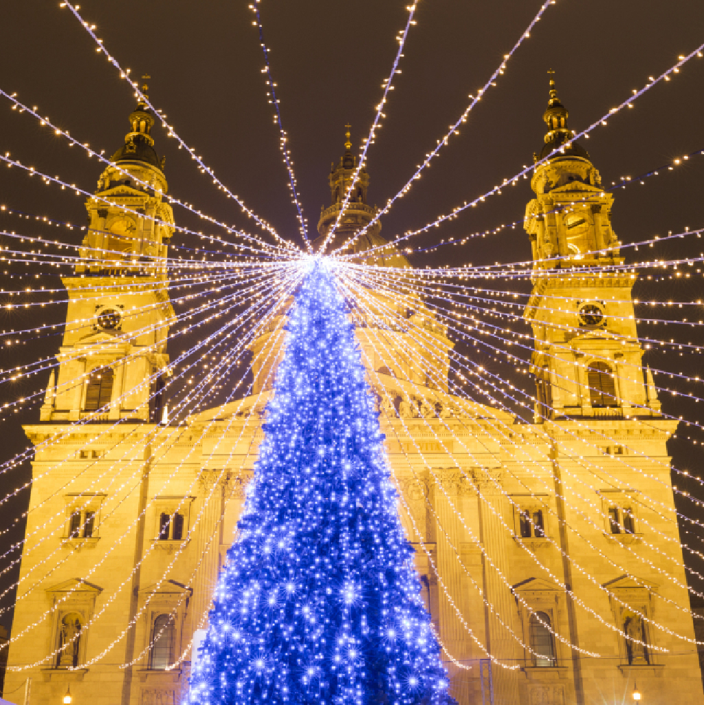 El árbol de Navidad de Budapest.