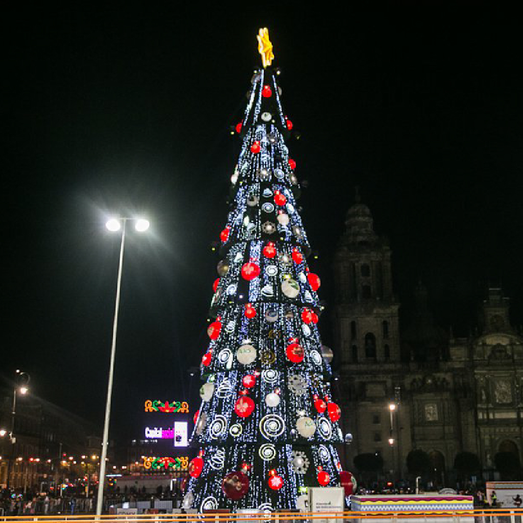 El árbol de Navidad de ciudad de México.