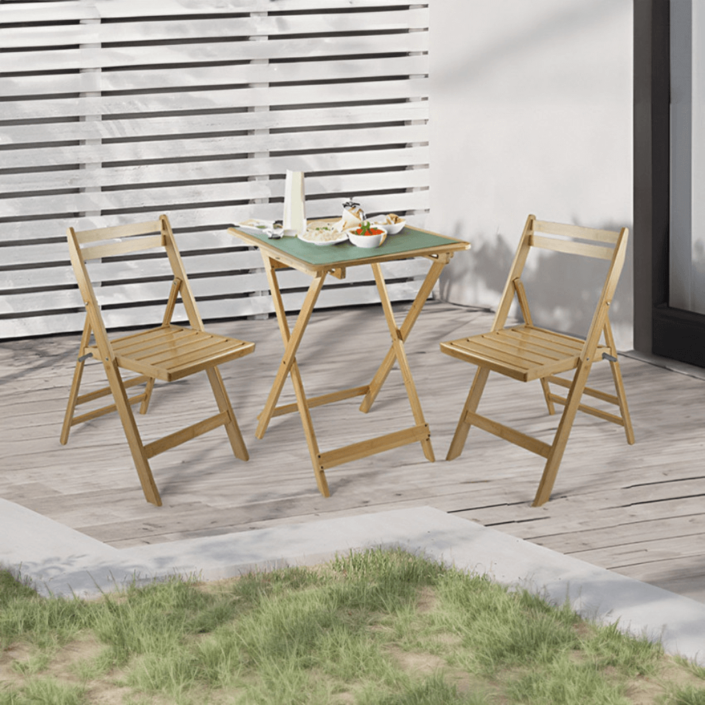 Silla plegable de madera de bambú Biano