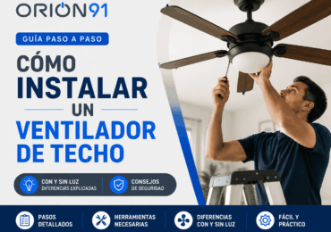 Cómo instalar un ventilador de techo paso a paso 