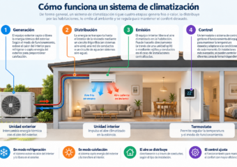 ¿Qué es la climatización y qué tipos de sistemas existen?