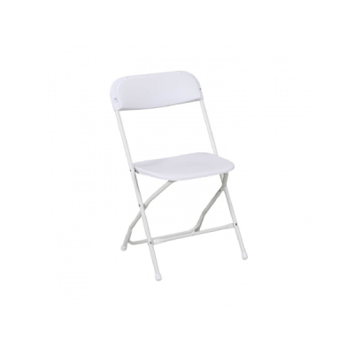 Cadeiras dobráveis brancas