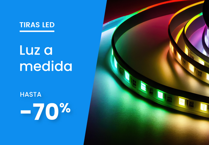 Tira LED RGB 2m 6W Regulable vía Mando a Distancia 15000H 7hSevenOn