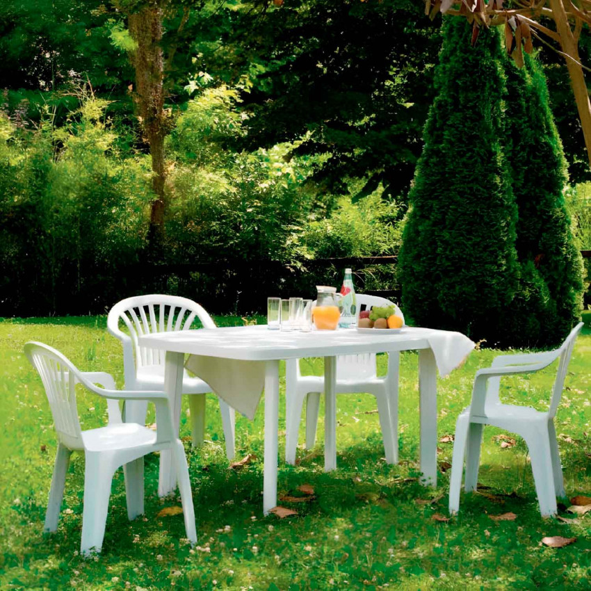 Las mejores ofertas en Plástico plegable Rectangular mesas para patio y  jardín