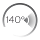 Ángulo de apertura 140º