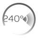 Ángulo de apertura 240º