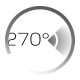 Ángulo de apertura 270º